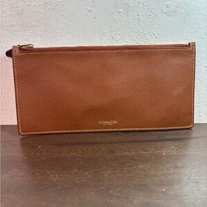 Coach Brown Leather Men's Clutch